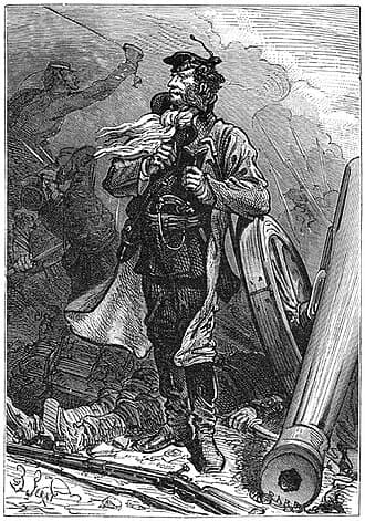 A portrait of the reporter Gédéon Spilett by Jules Férat